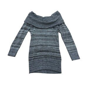 Vintage women’s Top L/S “BCX” silver/grey 1990s